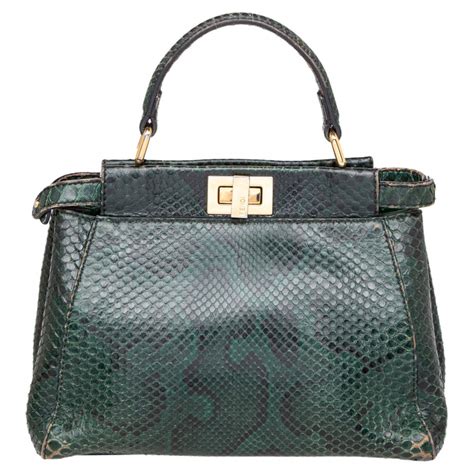 fendi bags prices python|fendi peekaboo green.